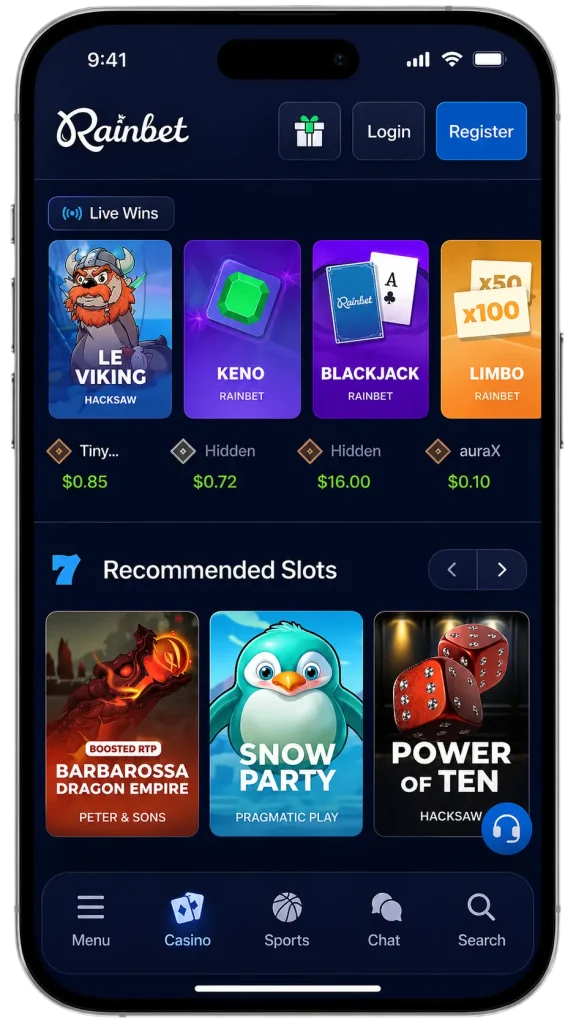 rainbet casino app