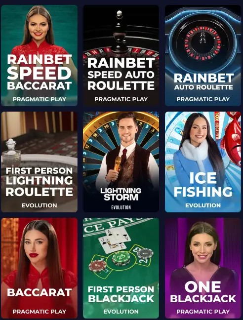 rainbet live casino